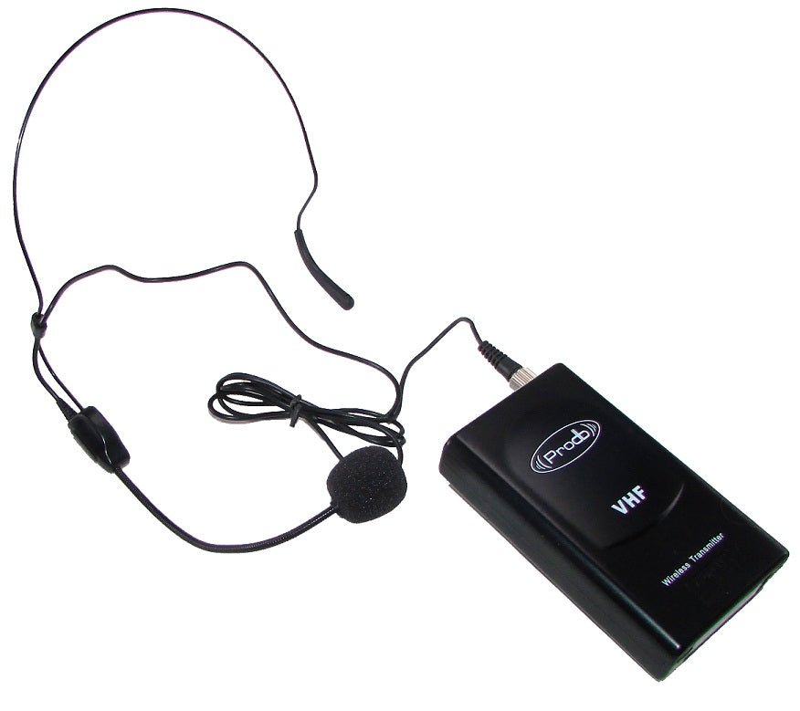 Sistema Inalámbrico Vhf con Micrófonos de Cintillo-lavalier Prodb - Urdile